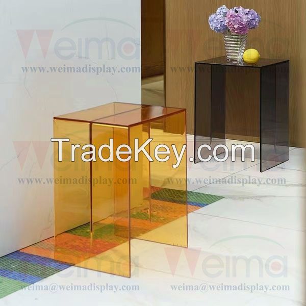 Acrylic colorfull side table