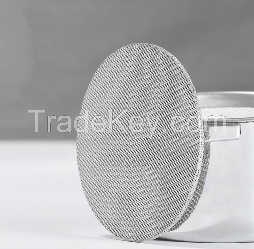 Multi layer sintered mesh, five layer coffee filter, melt filter element