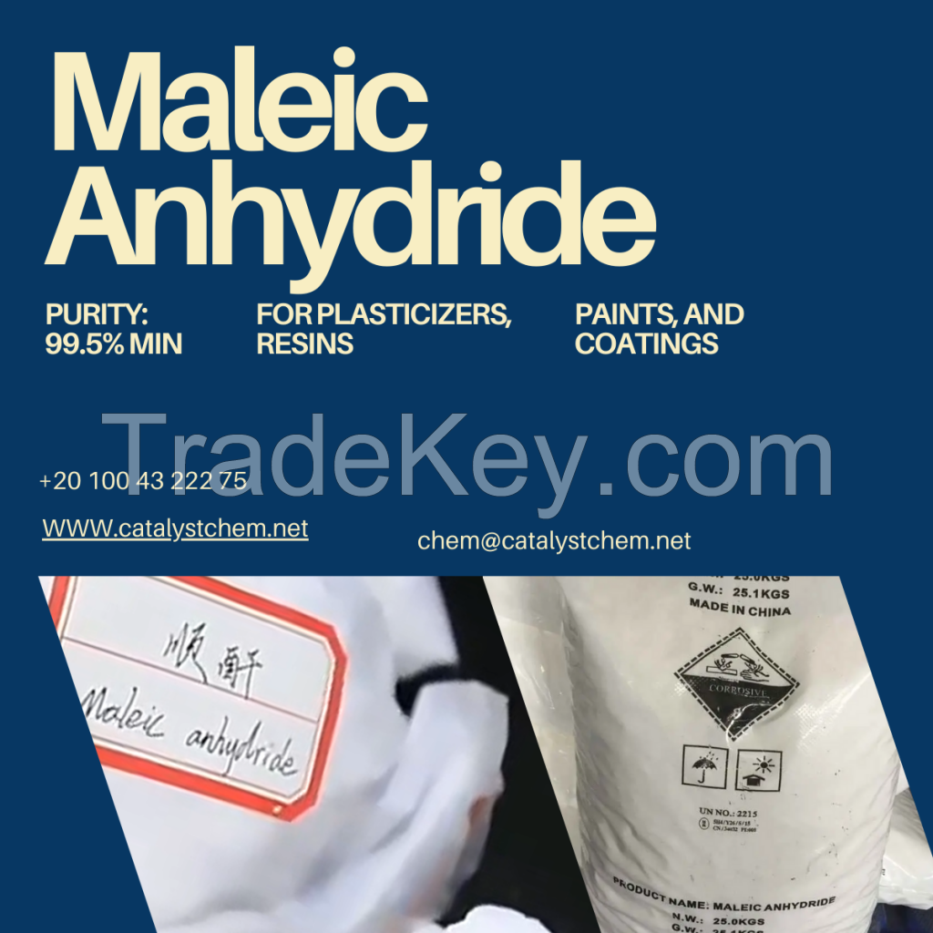 MA Maleic anhydride 99% used for unsaturated polyester resin Maleic anhydride