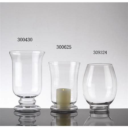 Glass Hurricane Lamp