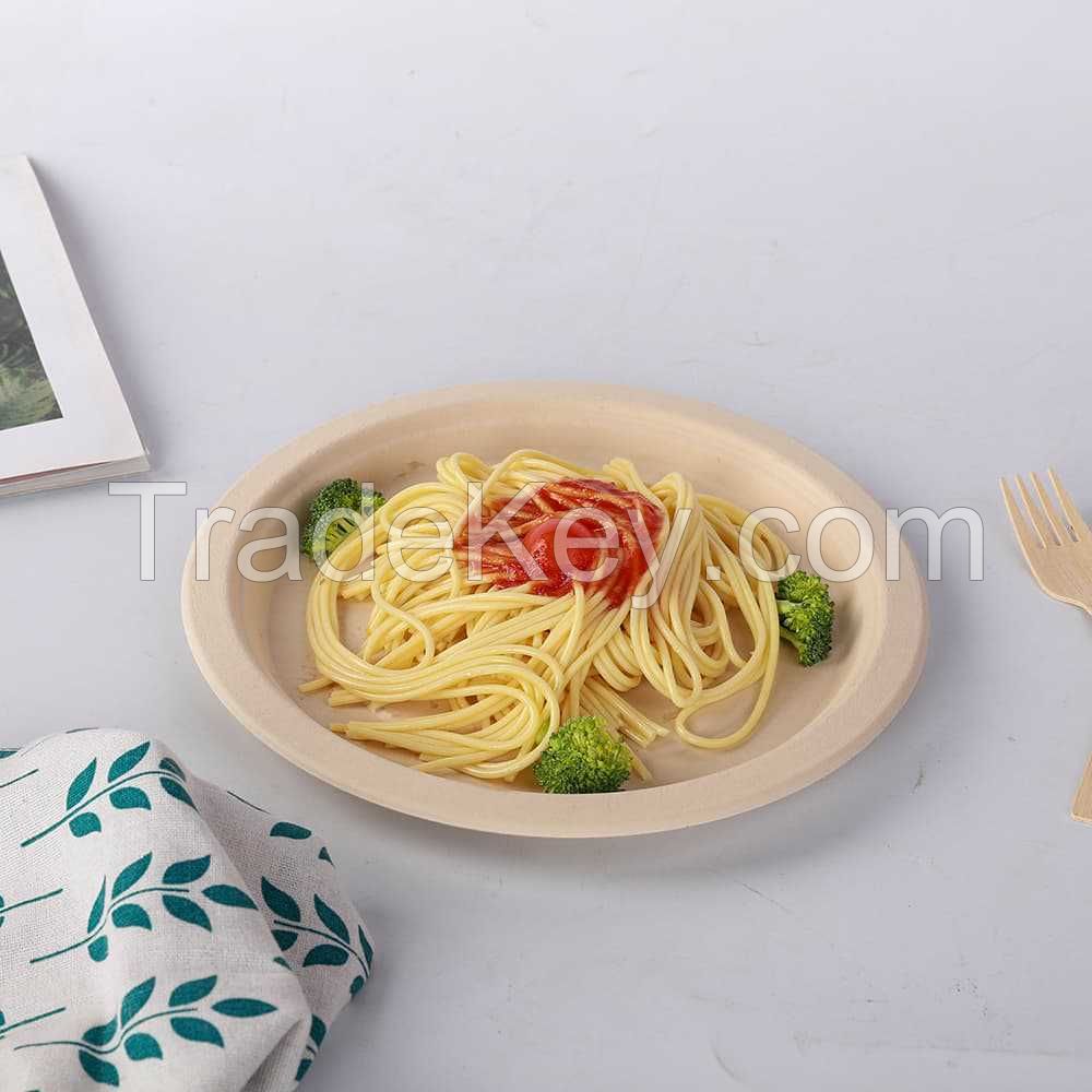 Eco-Friendly Disposable Bamboo Plates | Biodegradable Tableware