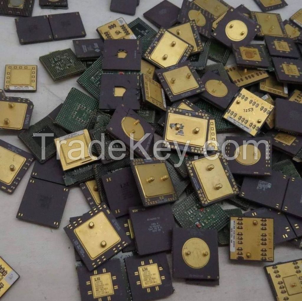 Gold Ceramic Cpu Scrap/CPU Processor Scrap with Gold Pins Gold Ceramic Cpu Scrap/CPU Processor Scrap with Gold Pins
