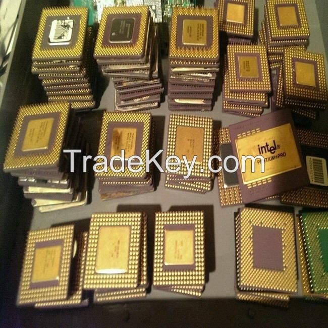 Gold Ceramic Cpu Scrap/CPU Processor Scrap with Gold Pins Gold Ceramic Cpu Scrap/CPU Processor Scrap with Gold Pins