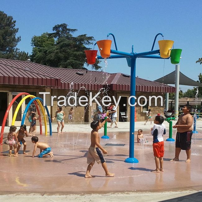 splash aqua park playground and splash park feature