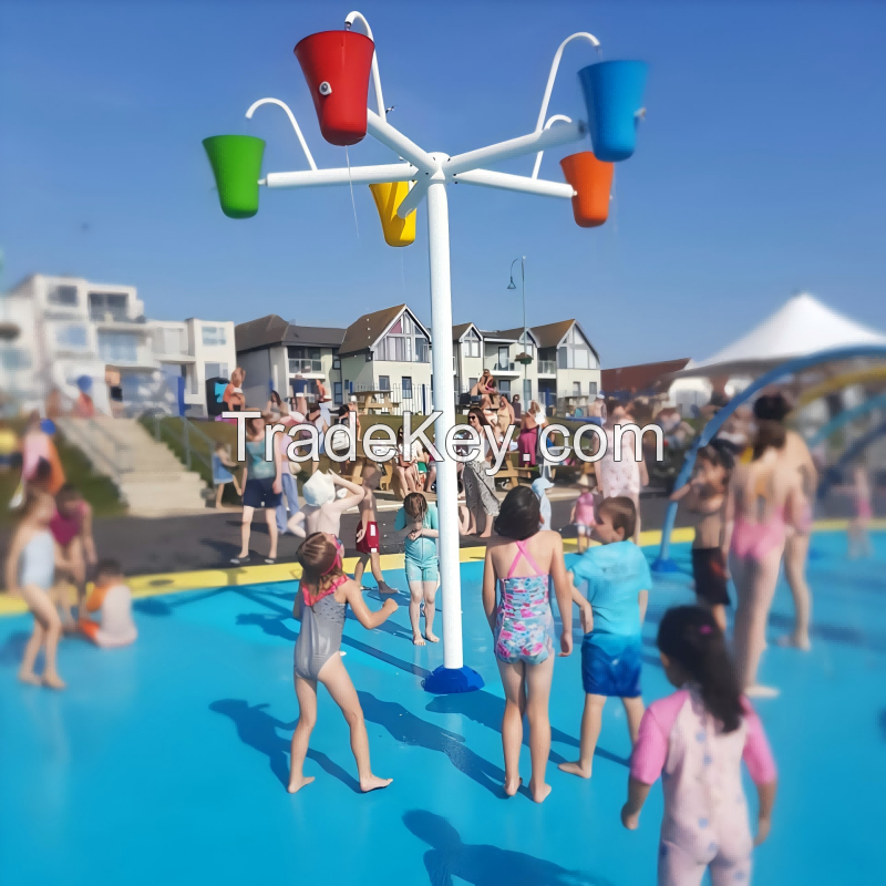 splash aqua park playground and splash park feature