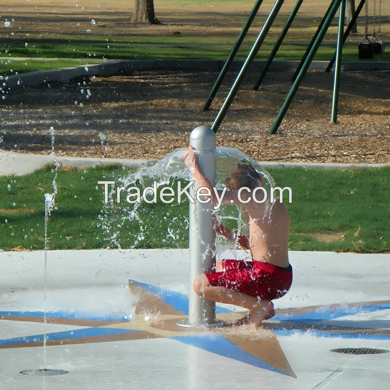 splash pad water park water play equipment outdoor playground