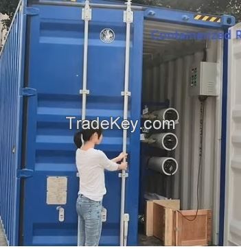 Solar Powered Mobile Containerized Swro Well Sea Water Seawater Desalination System Price Industrial RO Reverse Osmosis Mineral Drinking Water Treatment Plant