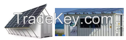 Solar Powered Mobile Containerized Swro Sea Water Seawater Desalination System RO Reverse Osmosis Drinking Water Treatment Plant