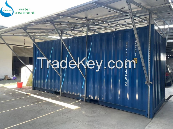 Solar Powered Mobile Containerized Swro Well Sea Water Seawater Desalination System Price Industrial RO Reverse Osmosis Mineral Drinking Water Treatment Plant