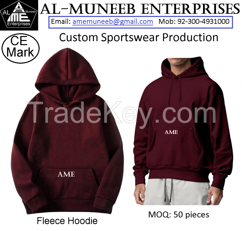 Custom Fleece Hoodie Production