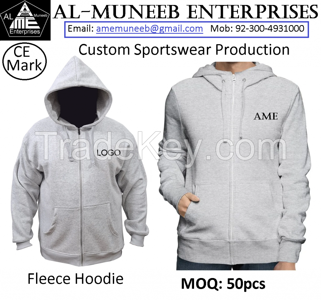 Custom Fleece Hoodie Production