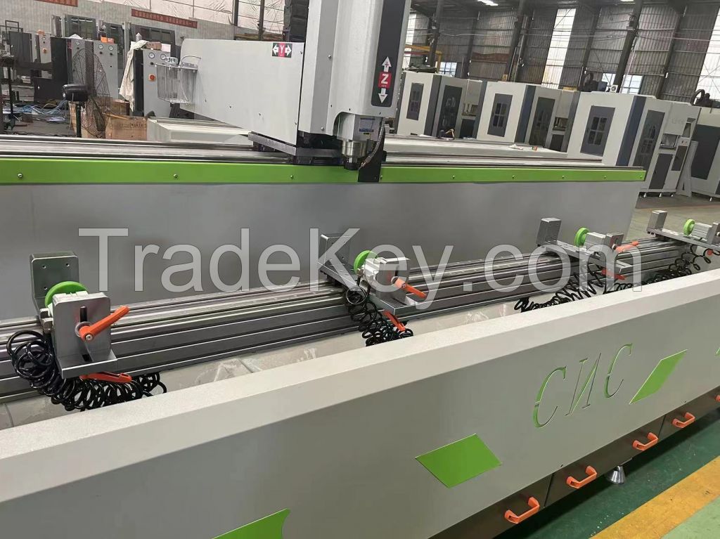 Aluminum profile CNC drilling and milling machine