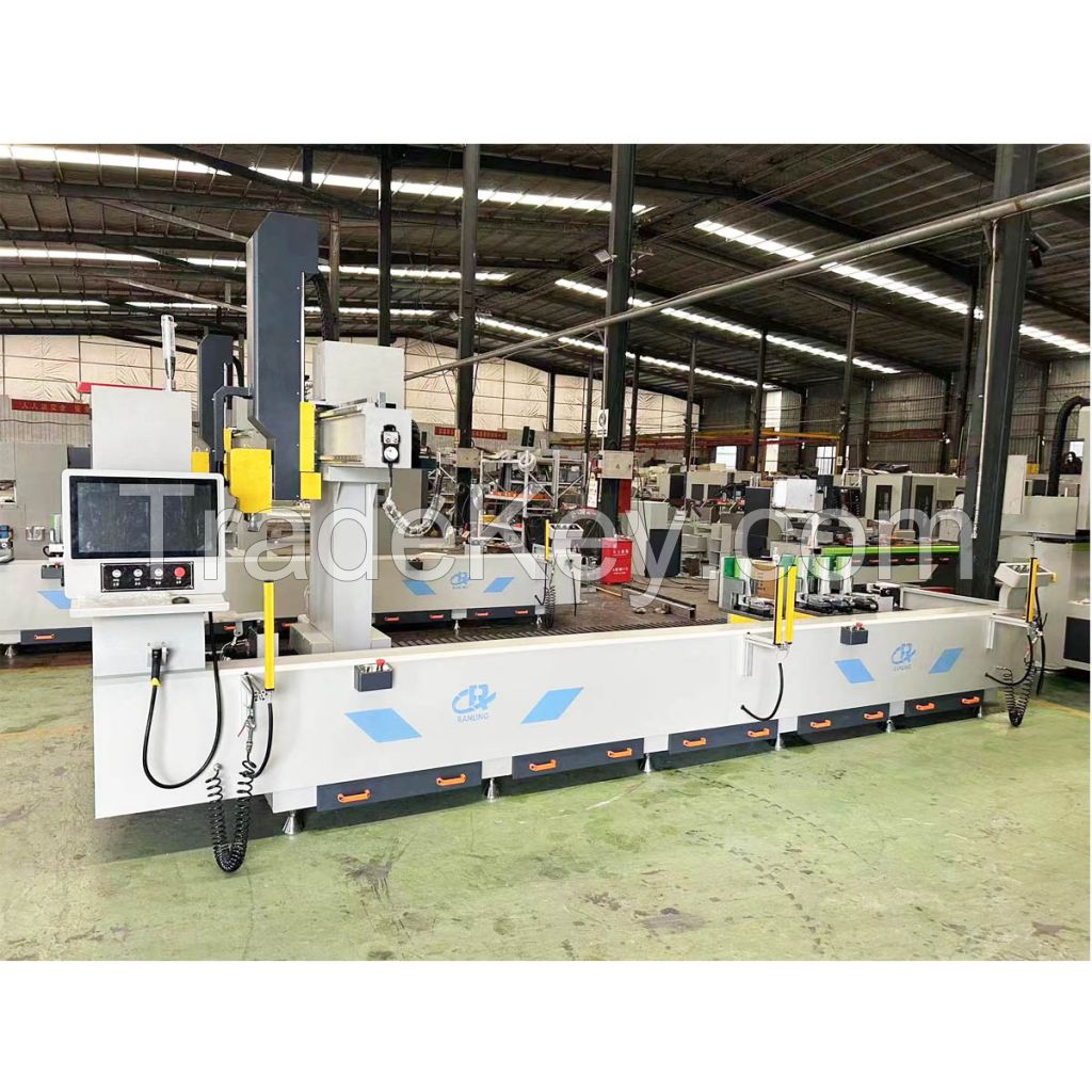 Aluminum profile CNC drilling and milling machine