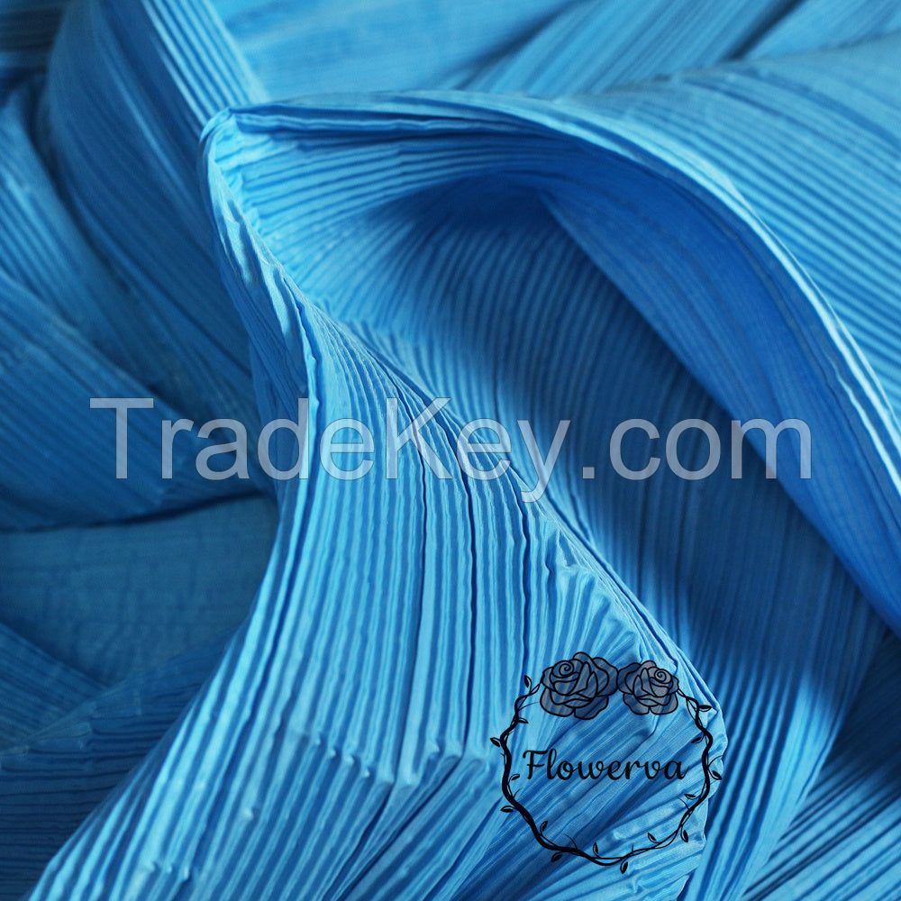 Flowerva Medium Blue Flowerva Pleated Decora