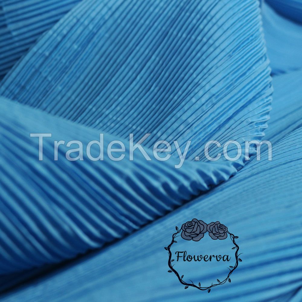 Flowerva Medium Blue Flowerva Pleated Decora