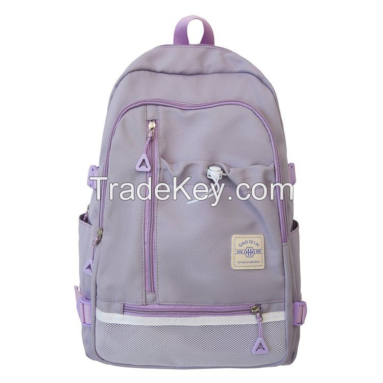 High school college student backpacks school bags for teenager factory backpack wholesale supplier 