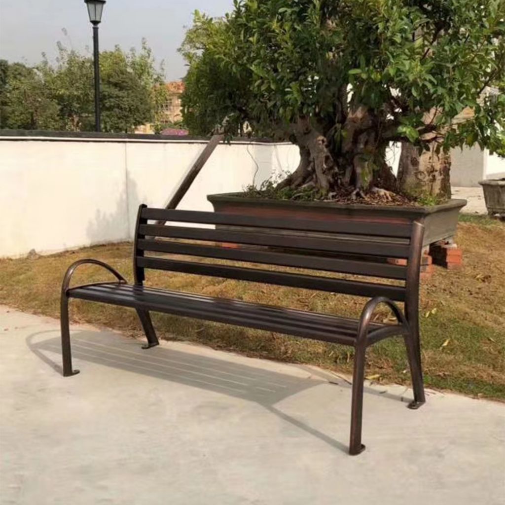 High Quality Metal Outdoor Public Custom Antique Wrought Cast Iron Garden Park Bench