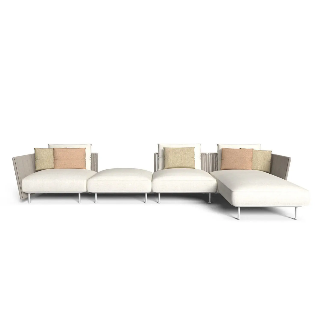 Garden Furniture Lounge Set With Quick Dry Cushion Chair Heavy Duty Outdoor Living Room Furniture Sets Metal Bedroom Furniture
