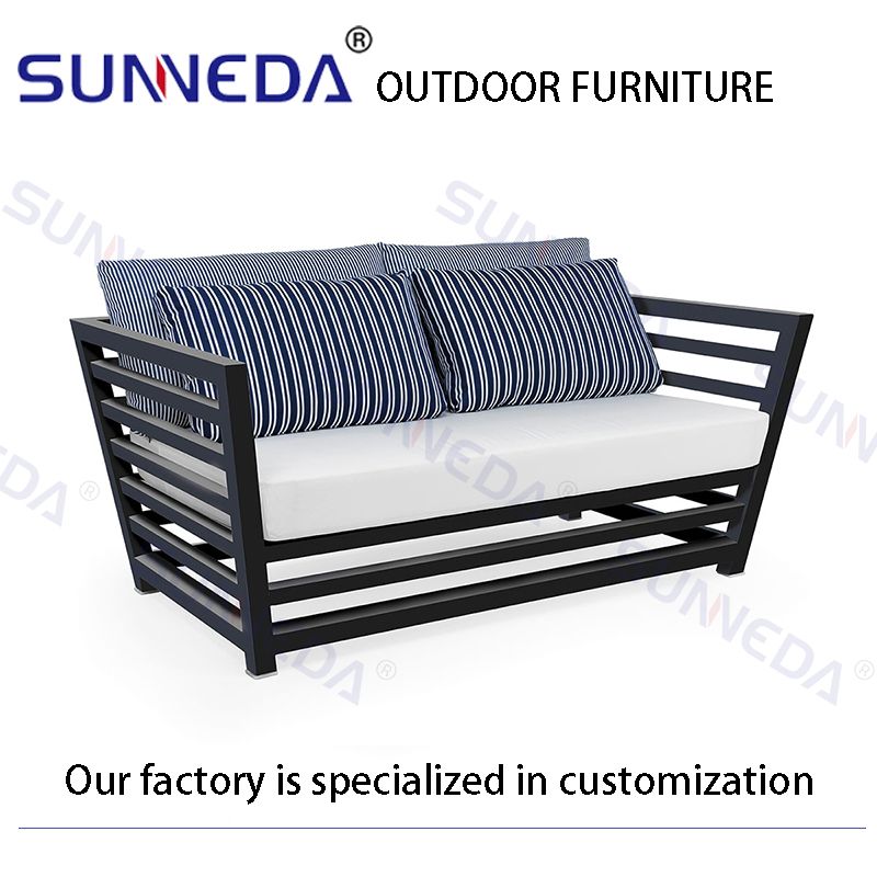 Modern Simple Design Home Garden Outdoor Leisure Furniture Customization Outdoor Sofa Set Aluminium