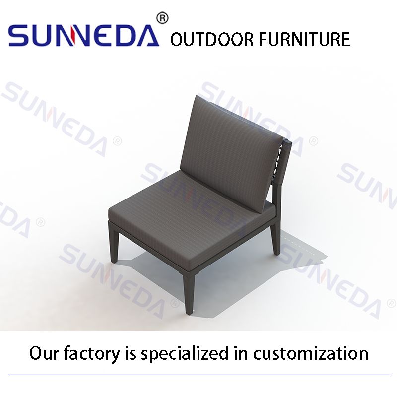 Leisure High End Customer Patio Furniture Nordic Garden Waterproof Sofa Outdoor Furniture Sofas Sets with Aluminum Table