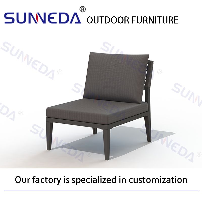 Leisure High End Customer Patio Furniture Nordic Garden Waterproof Sofa Outdoor Furniture Sofas Sets with Aluminum Table