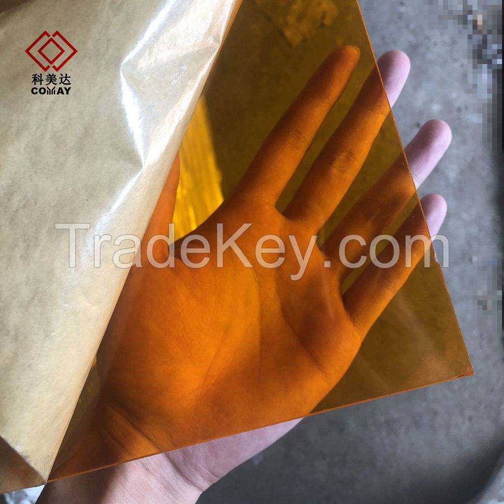 COMAY Anti-uv excellent quality heat resistant plastic cast acrylic sheet
