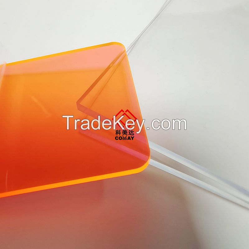 COMAY Anti-uv excellent quality heat resistant plastic cast acrylic sheet