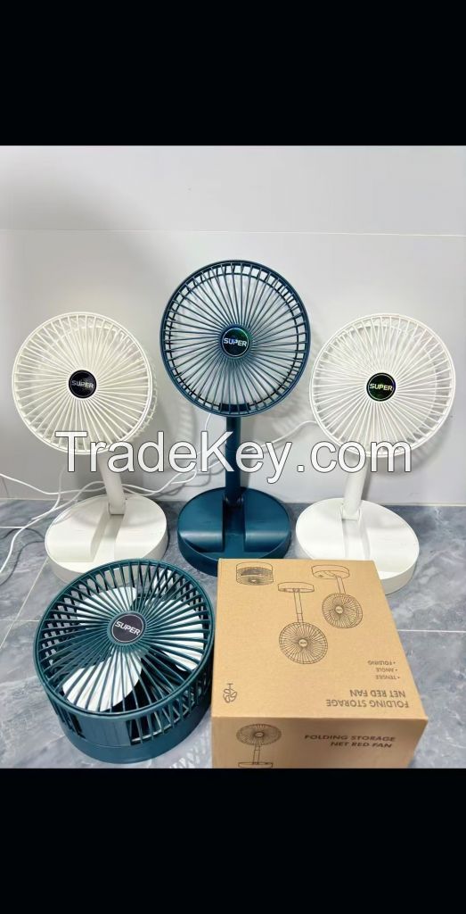 Retractable folding fan