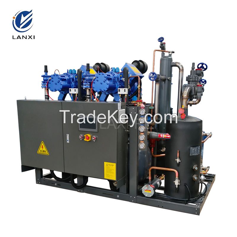 Cold Room Multi Compressor Racks Unit  Screw Parallel Refrigeration System For Low Temperature Room