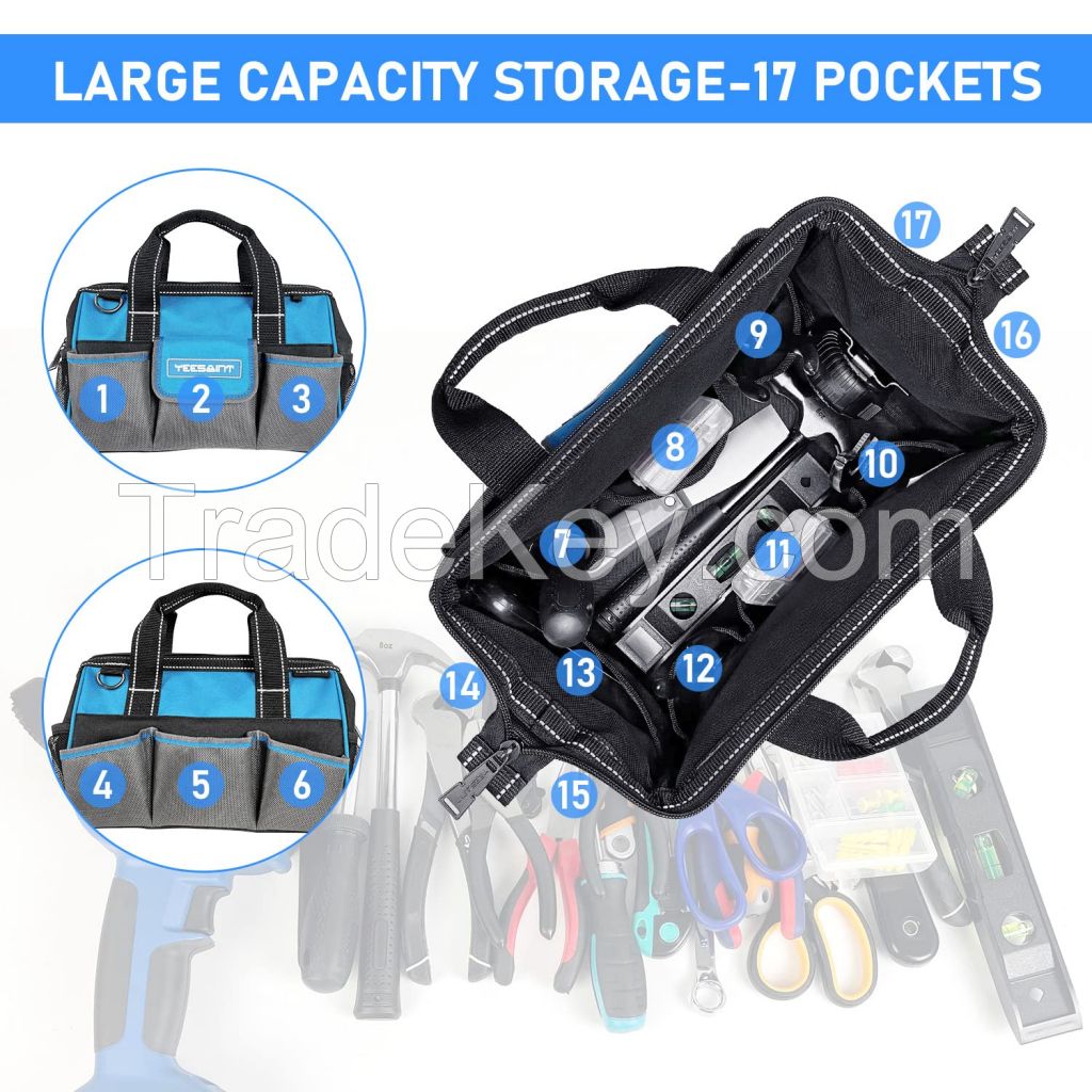 custom professional construction carpenter portable 6pcs storage para herramientas tool bag