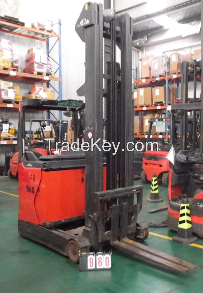 Used Forklift linde reach turck 1.4ton  960#R14-01 (1120) 3f8600mm, 2014