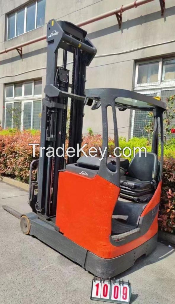 Used Forklift linde reach turck 1.6ton 1009#R16-01 (1120) 3f8000mm, 2014