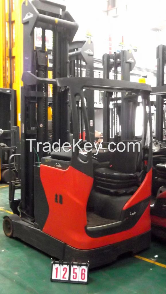 Used Forklift linde reach turck 1.4ton 1256#R14-01 (1120) 3f8096mm, 2016