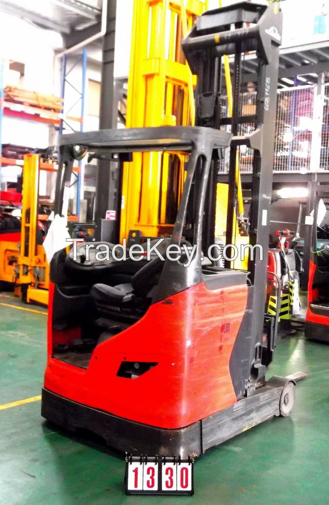 used forklift linde reach turck 1330#R14-01 (1120) 3f8096mm, 2016