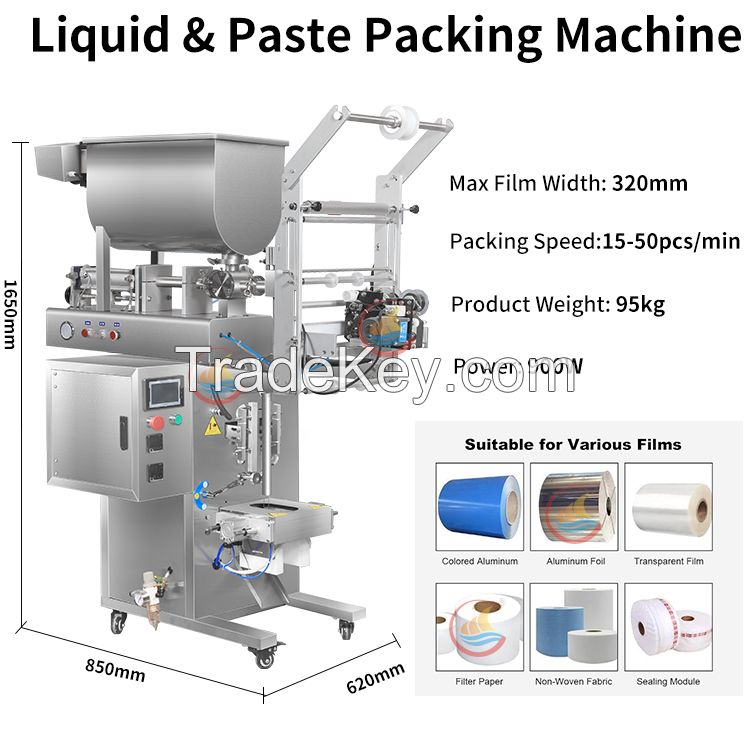 Automatic liquid Filling packing machine paste Sachet packing machine