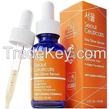 SeoulCeuticals Korean Skin Care 20% Vitamin C Hyaluronic Acid Serum + CE Ferulic Acid