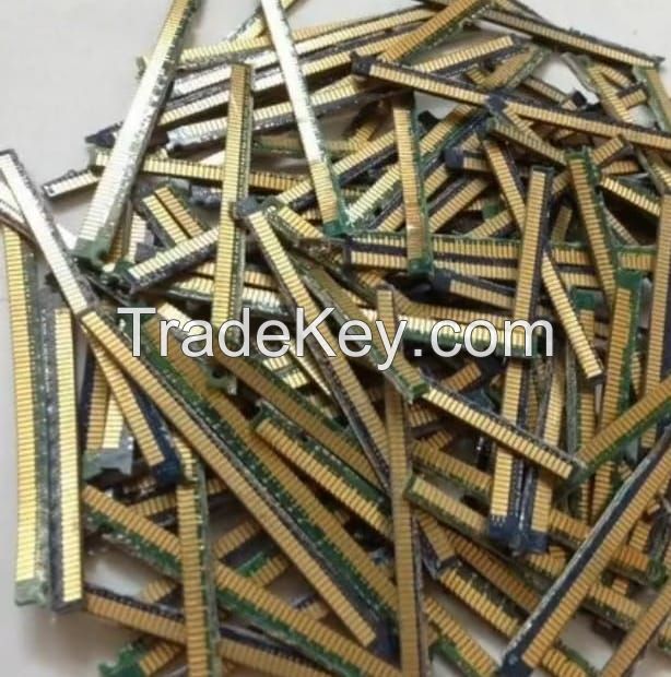 Cheap Trimmed Gold Ram Finger Scrap For Gold Recovery/Quality CPU gold fingers Ceramic CPU Scrap and Computer Ram Scrap