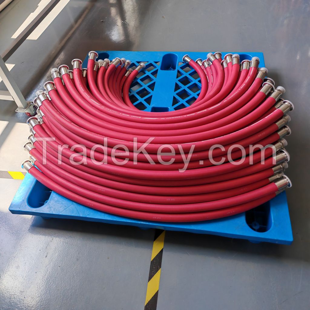 KRES KP710-16 blue red black EPDM hose assembly with customized connection ends in massive production