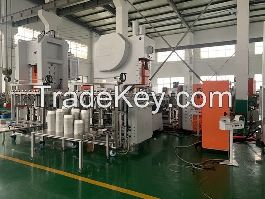 SIEMENS Motor Aluminum Foil Container Production Line LK-T63 With 3 Cavities 12000 Pcs/hour