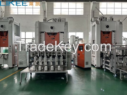 4-6 Cavities High Productivity Aluminum Foil Container Making Machine LK-T130 with Siemens Motor