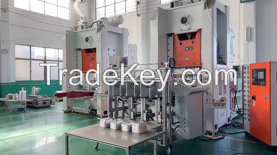 Siemens Motor Mitsubishi Controlled Aluminum Foil Container Making Machine LK-T80 with H Frame