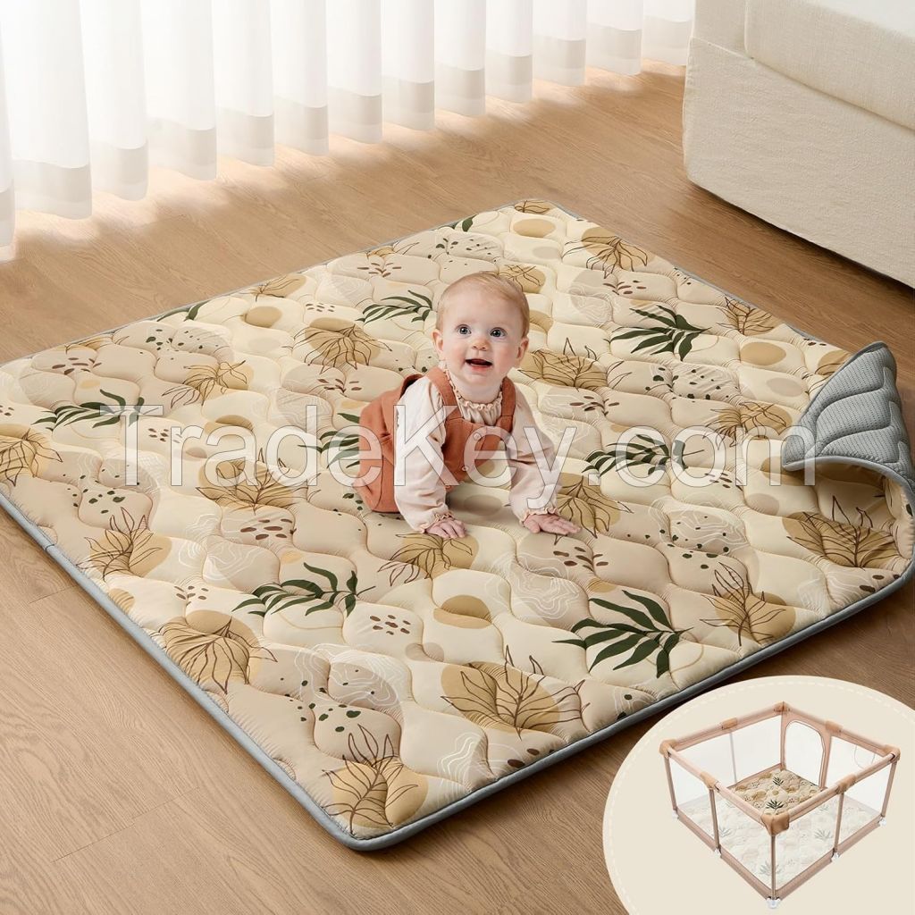 Thicken Foam Cushioned Baby Mat for Floor Non-Slip Kids Play Mat Washable Baby Playmat for Babies