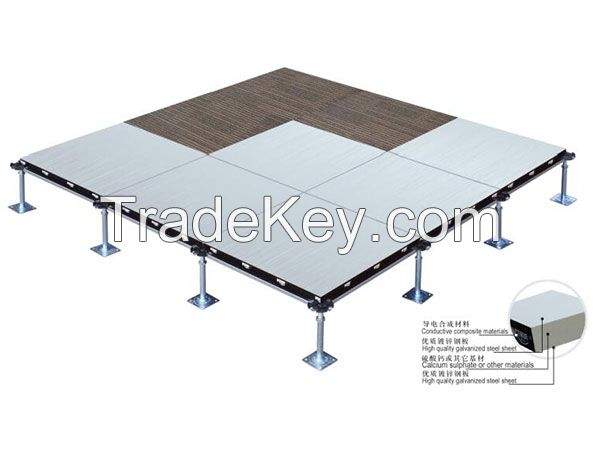 raised floor, raised access floor, anti-static raised floor, perforated panel.