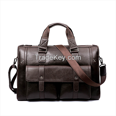 Men's Fashion Shoulder Crossbody Laptop Briefcase