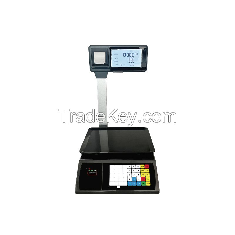 Retail Scale Price Computing Scale with Receipt Printing for Fresh Market Fruits Store Vegetable shop