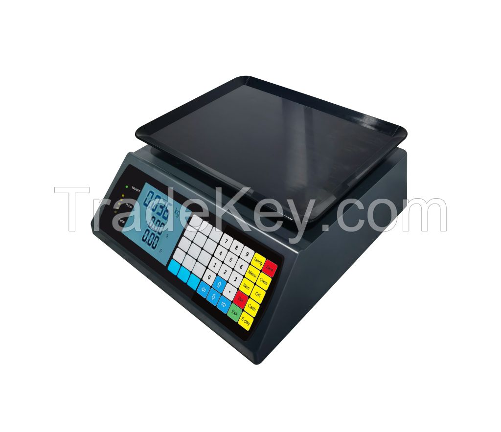 Support Plu Editing 30kg High Protection Rating Electronic Weighing Scale for Wet Market Fruits Vegetable Market