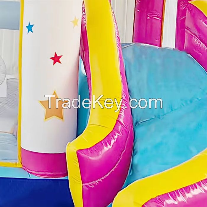 The commercial grade small kids uncorn inflatable bouncers with ball pit 