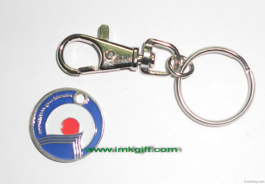 Trolley Coin Key Chain