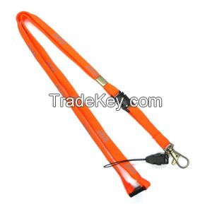 Personalized Lanyard ,With Snap Hook / Metal Hook, Cute Orange Cell Phone Holder