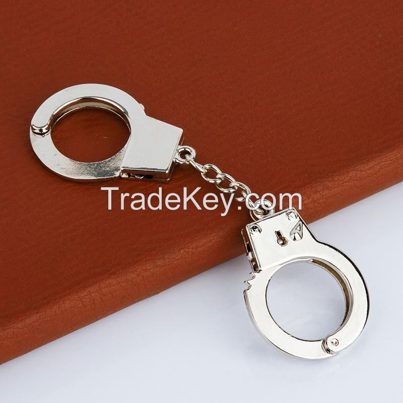 Metal Simulated Handcuffs Keychain